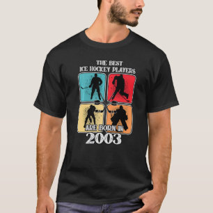 19-åriga ishockeyspelare 2003 19:e födelsedagen V T Shirt