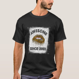 19 ÅRS ÅLDER Fantastisk Sedan 2003 Leopard L T Shirt