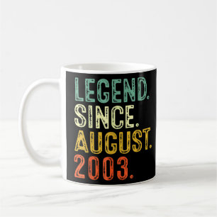 19 års ålder sedan augusti 2003 18:e födelsedag kaffemugg