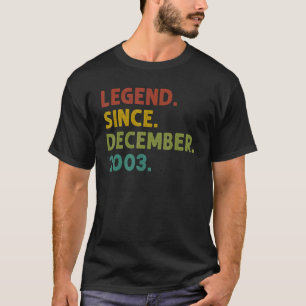 19 års ålder sedan december 2003 19:e födelsedag t shirt