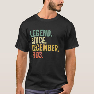 19 års ålder sedan december 2003 19:e födelsedag t shirt