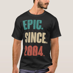 19 ÅRS ÅLDER Vintage 2004 Födelsedag 19:e decorati T Shirt