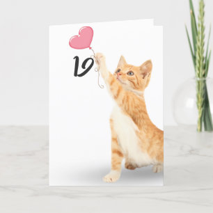 19-årsdagen tabby katt kort