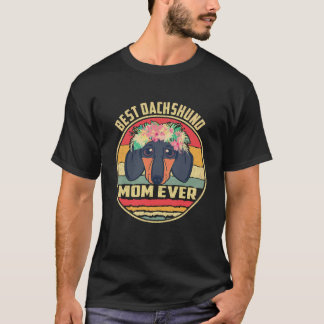 19 Bästa Dachshund Mamma Någonsin Vintage T Shirt