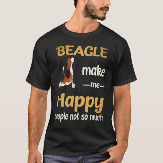 19 Beagle Gör Mig Glad Människor Inte Så Mycket Be T Shirt