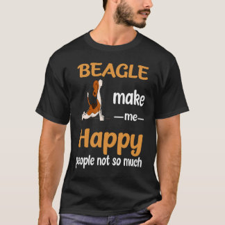 19 Beagle gör mig Lycklig T Shirt
