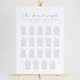 19 Bord Vår Favoritpersoner Placeringsplan Poster
