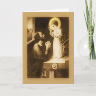 19-dagars hälsningskort för St. Joseph Mars Kort