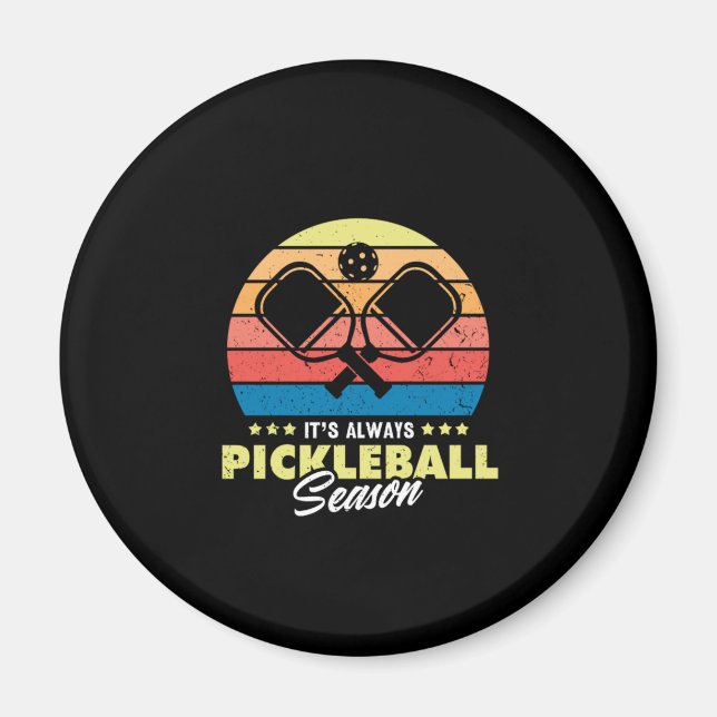 19.Dess alltid pickleball-säsong Magnet (Framsidan)