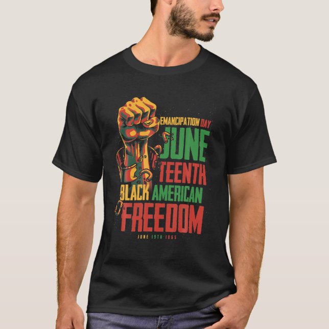 19:e afrikanska frihetskvinna t shirt (Framsida)