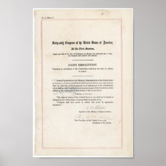 19:e ändringen poster