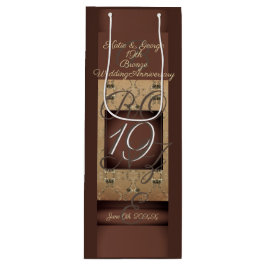 19:e Bröllop-årsdagen Mörk Bronze