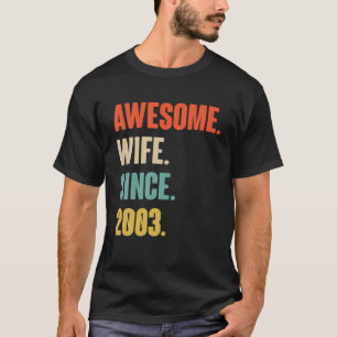 19:e Bröllop-årsjubiléet för hennes fru i Fant T Shirt