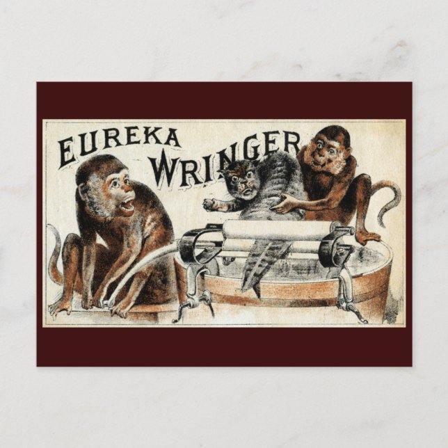 19:e C. Eureka Wringer Vykort (Framsida)