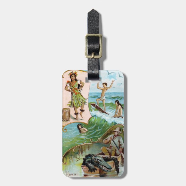 19:e C. Hawaii Bagagebricka (Vertikal Framsida)