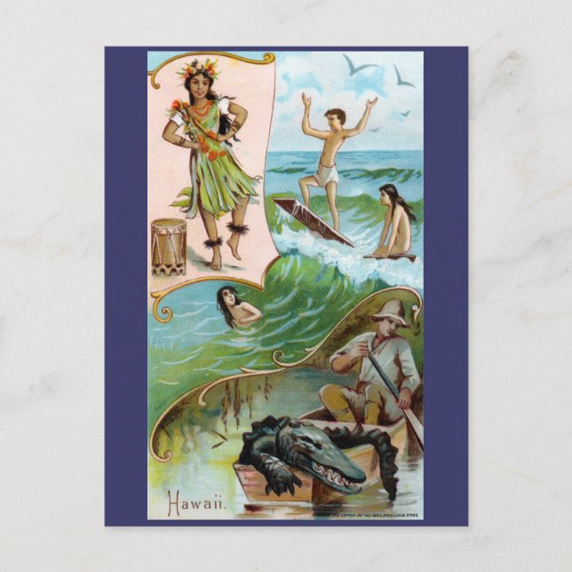 19:e C. Hawaii Vykort (Framsida)