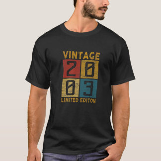 19:e födelsedag 2003 Born 2003 19:e Vintagen T Shirt