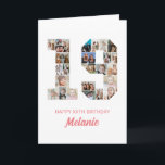 19:e födelsedag nummer 19 Personlig för fotokollag Kort<br><div class="desc">Minneshögtid 19:e födelsedagen med detta söta kort. Det är ett fotosamlingskort i personligen som gör att du kan skapa en verkligt unik och minnesvärd design. Med den här mallen för anpassade kan du infoga dina egna omhuldade foton och fånga de värdefulla stunderna under hela året. Det här anpassningsbarna är en...</div>