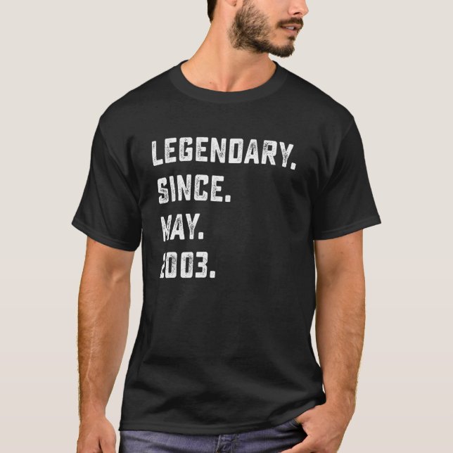 19:e födelsedag sedan maj 2003 19 år O T Shirt (Framsida)