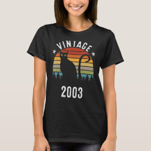 19:e födelsedag Vintage 2003 19 år gammal T Shirt