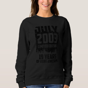 19:e födelsedagen 19 år Fantastisk Sedan juli 2003 T Shirt
