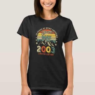 19:e födelsedagen 19 år Fantastisk sedan maj 2003 T Shirt