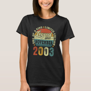 19:e födelsedagen 19 år gammal pojke legend sedan t shirt