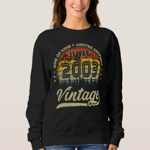19:e födelsedagen 19 år gammal retro född i juni 2 t shirt