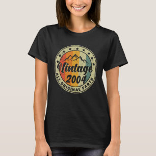 19:e födelsedagen 2004 Birthday Girls Boys Vinta T Shirt