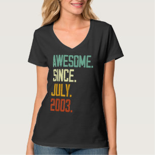 19:e födelsedagen Fantastisk sedan juli 2003 19 år T Shirt