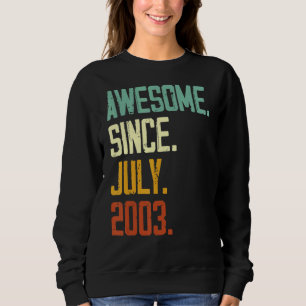 19:e födelsedagen Fantastisk sedan juli 2003 19 år T Shirt