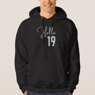 19:e födelsedagen Hej Nitton Hej 19:e Est 2003 Hoodie