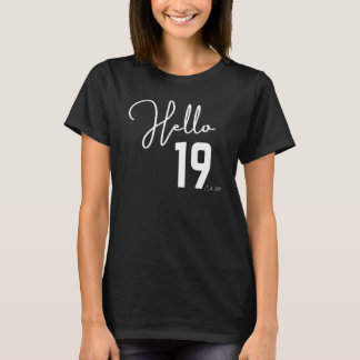 19:e födelsedagen Hej Nitton Hej 19:e Est 2003 T Shirt