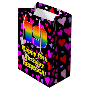 19:e födelsedagen: Loving Hearts Mönster, regnb