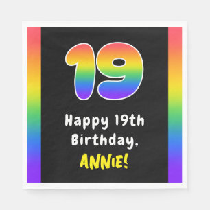 19:e födelsedagen: Rainbow Spectrum nr 19, Anpassa Pappersservett
