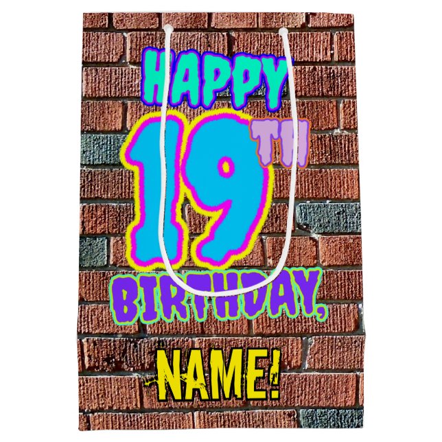 19:e födelsedagen: Roligt, Urban Graffiti Inspired (Baksidan)