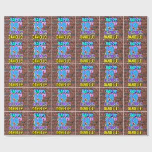 19:e födelsedagen: Roligt, Urban Graffiti Inspired Presentpapper