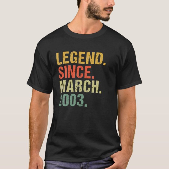 19:e födelsedagsdagen sedan mars 2003 i 19 år t shirt (Framsida)