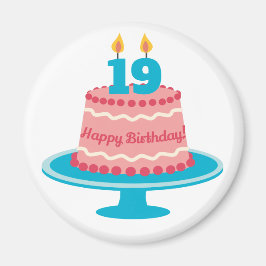 19:e födelsedagskummel magnet