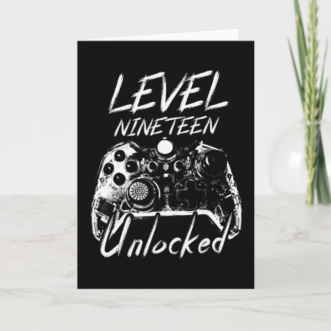 19:e födelsedagspresent - 19-åriga gåvor 19:e föde kort (Framsida)