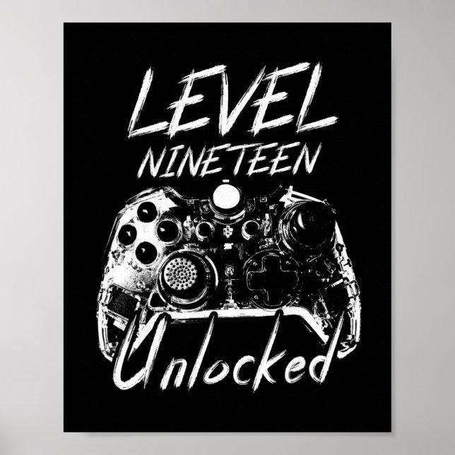 19:e födelsedagspresent - 19-åriga gåvor 19:e föde poster (Framsidan)