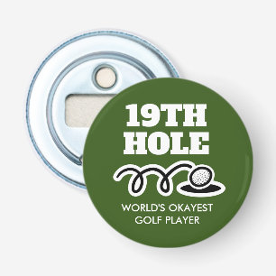 19:E hål-golfpresentöl flaska-öppnare Flasköppnare