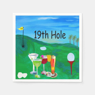 19:e hålet golfservetter pappersservett