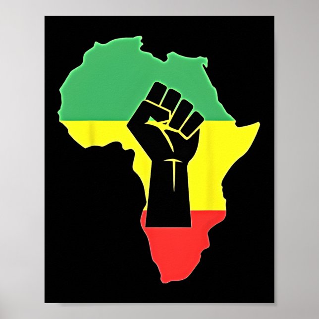 19:e juni 1865 Afrikas amerikanska kulturarv Poster (Framsidan)