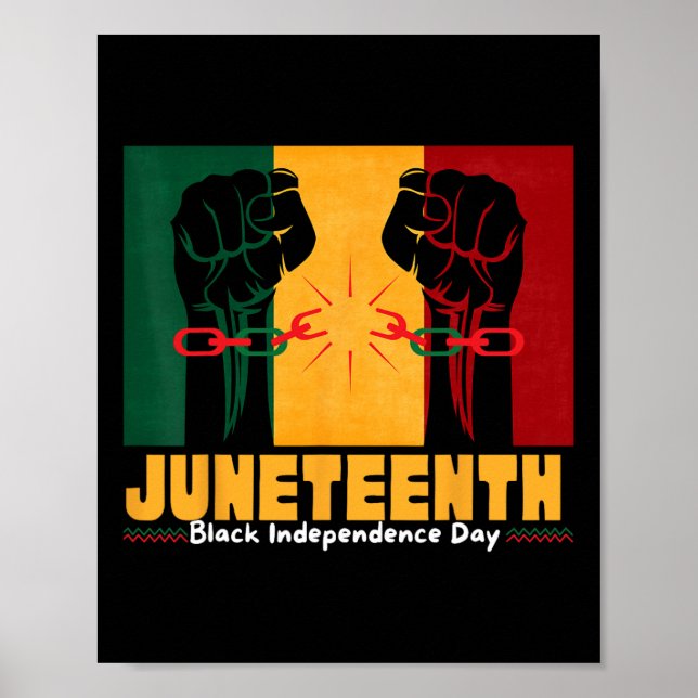 19:e juni 1865, Svarta Independence day Poster (Framsidan)