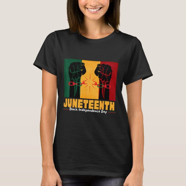 19:e juni 1865, Svarta Independence day T Shirt (Framsida)