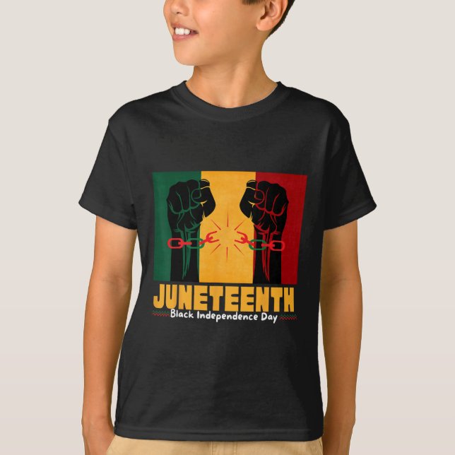 19:e juni 1865, Svarta Independence day T Shirt (Framsida)