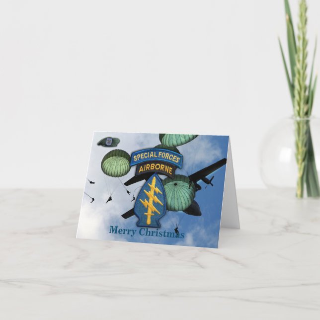 19:e speciella styrkorna SF Group iraq vets vetera Helgkort (Framsida)