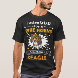 19 En beagle till Gud sann vän T Shirt