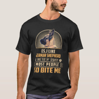 19 Es Jag gillar tysk schäferhund bättre än de fle T Shirt